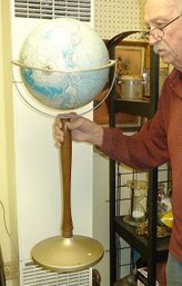 Rand McNally World Globe Stand