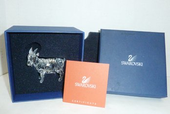 Swarovski Crystal Goat, Box, Certificate
