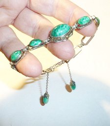 Vintage Dangle Stone Bracelet