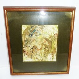 Framed Green Watercolor? Picture