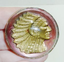 Vintage Indian Chief, Horses Bridle Pin