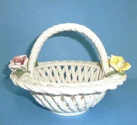 Lattice Pottery Basket, Italy