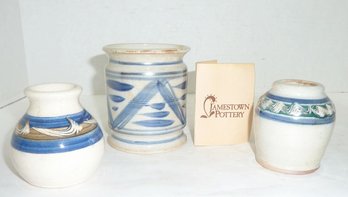 Jamestown Pottery 3 Pieces