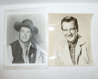 Vintage Photos PAIR John Wayne