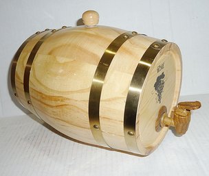 Wooden WINE Keg With Spigot