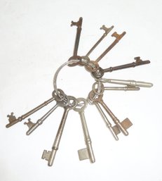 Antique Keys, Skeleton Keys On Ring