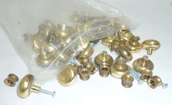 LARGE LOT Brass Pull Knobs