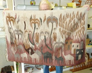 Lama Hand Loomed Rug, Tapestry
