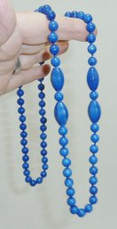 Delphite Blue Lapis Bead Necklace