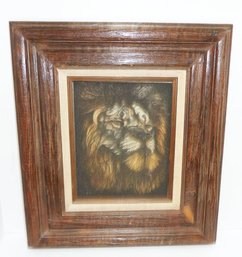 Lion Framed Picture, Interesting Piece
