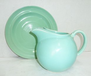 LuRay Pitcher & Plate Of The Era