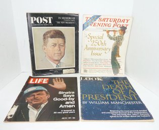 Vintage Magazine LOT 4 Pc, JFK, Sinatra