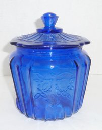 Cobalt Mayfair Cookie Jar