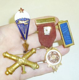 Vintage Military Pin Badge LOT