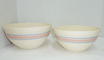 Vintage McCoy Pottery Mixing Bowls