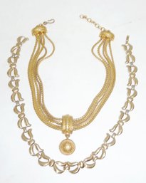 Vintage Signed MONET Necklace, Pair