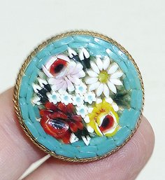 Vintage Mosaic Tile Pin