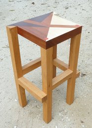 MCM Wood Stand Geometric Colors