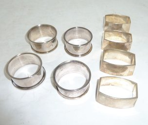Silver Napkin Rings LOT