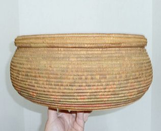 Large Native Am Covered Basket