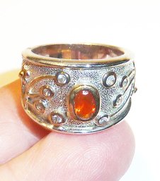 Mandarian Garnet Ring Mkd 925