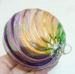 Art Glass Orb, Hanging Glass Ball