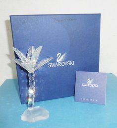 Swarovski Crystal RETIRED Palm Tree, Box & Cert