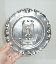 European Pewter DISON Wall Plate