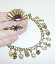 Vintage Pins, Bracelet LOT