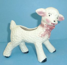 Vintage Ceramic Nursery Planter, Lamb