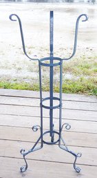 Vint Art Deco Wrought Iron Plant Stand