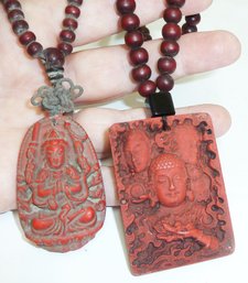 Vint Sandalwood Prayer Beads, Pendants