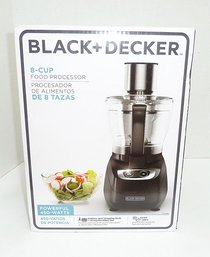 8 Cup Black  Decker Food Processor NEW