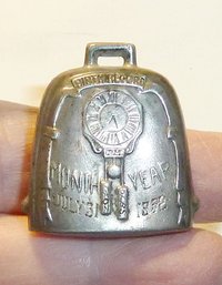 Webster STERLING Rattle Charm Dated