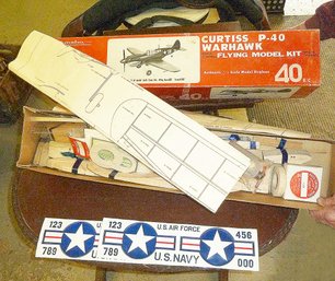 Vint. RC Airplane CURTISS P-40, Orig Box