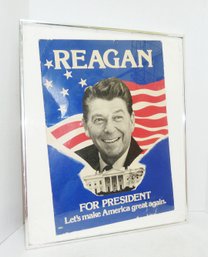 Ronald Reagan Campaign Poster, Framed