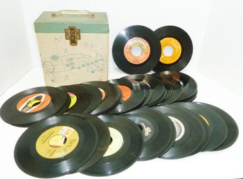 Vintage 45 Records In Case, FULL