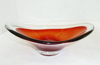 Vint. Sommerso  Murano Art Glass  Bowl