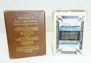 Vintage Railroad Playing Cards,