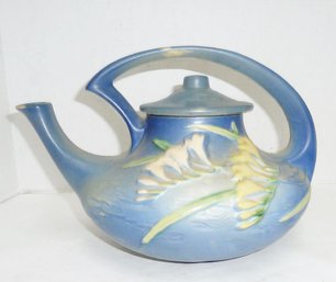 Antique Roseville Teapot, Freesia