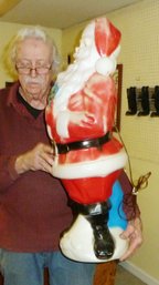Blow Mold Santa Claus, Lighted