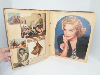 Vintage Scrapbook Movie Stars Etc