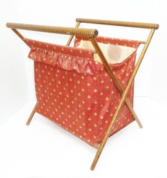 Vintage Sewing Stand, Knitting Bag