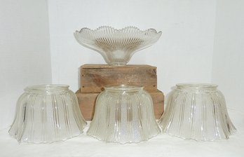 Vintage Glass Lampshade LOT