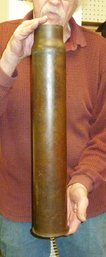 Large Brass Military Shell