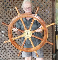 LARGE Nautical Ship Wheel, Maritime