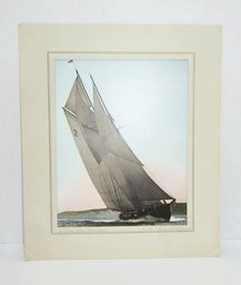 Ship Painting In Mat Unframed