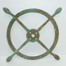 Vintage Brass Ships Wheel