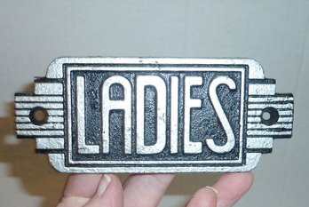 Art Deco Style Iron Sign LADIES