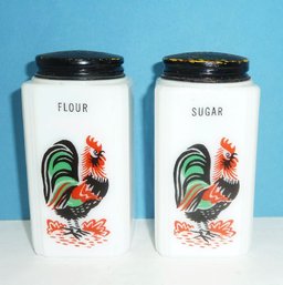 Vintage S&P Shakers, Rooster Design